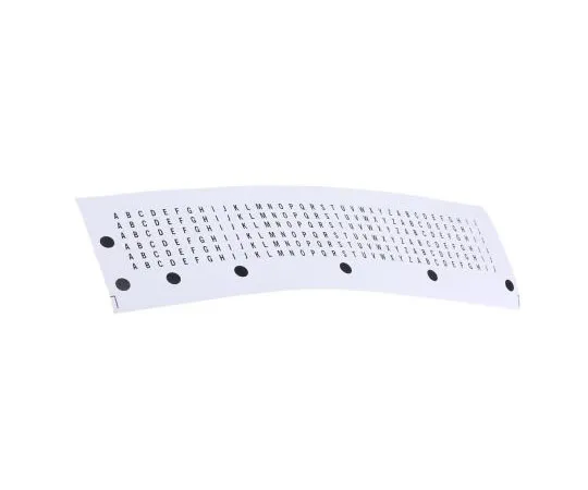 63-7547-71　RS PRO Black Lettering标签，4毫米　445-3874