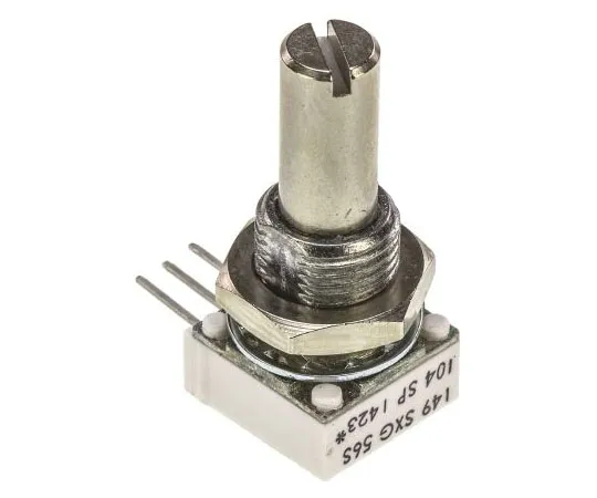 63-7578-23　Vishay 1 Gang旋转式电位仪，直径6.35 mm。轴，100kΩ，±10%，1W,线性14910F0GJSX10104KA　14910F0GJSX10104KA