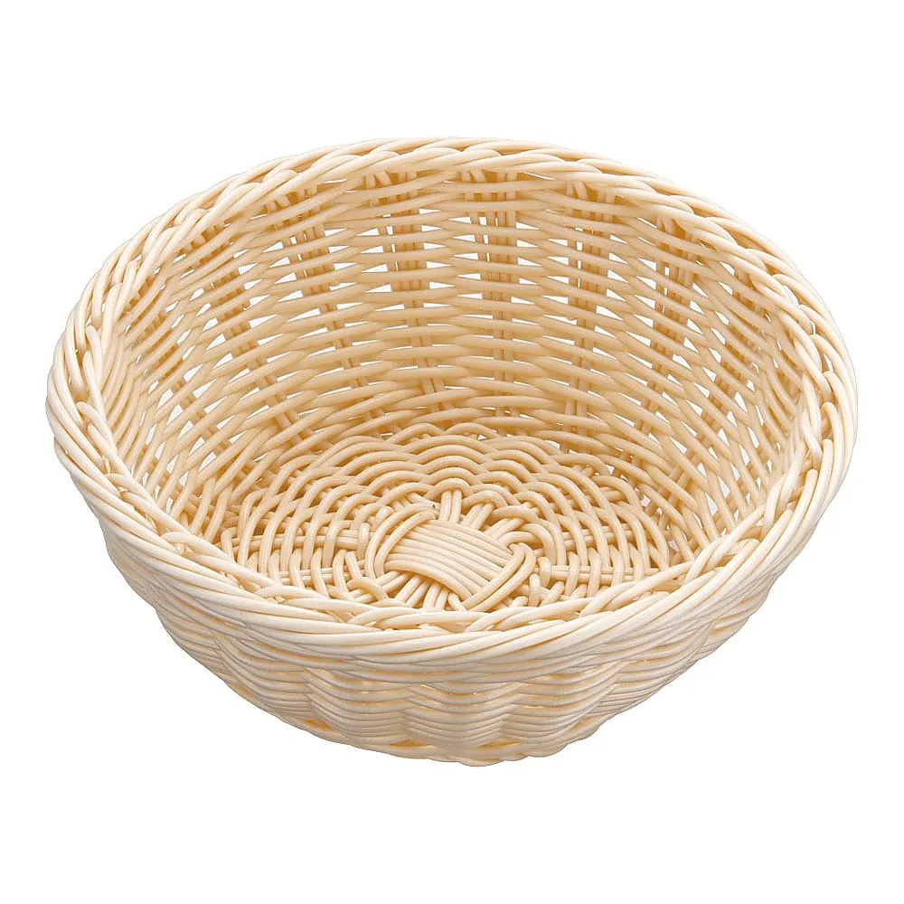62-6582-06　Resin Basket Round White　91-080A