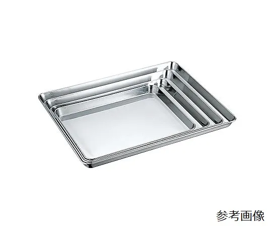 67-2404-61　18-8 Square Tray (Cake Tray) Small　0