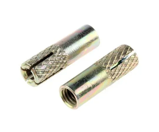 63-7643-41　RS PRO Steel Drop in Anchor M6,固定孔直径8mm,长度25mm　622-2127