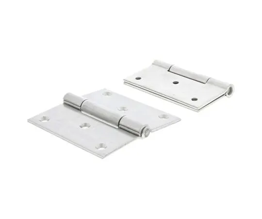 63-7493-13　带可拆卸销钉螺钉的原不锈钢方形铰链，80mm x 80mm x 2.5mm　52-A-3616