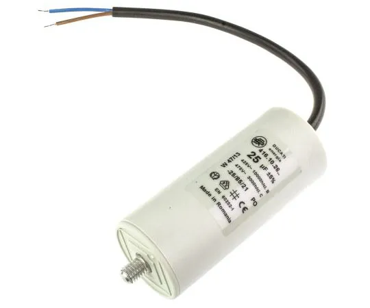 63-7519-61　Ducati Engia 25μF聚丙烯电容器PP 400→500Vac±5%公差螺母4.16.10系列　4.16.10.26.14
