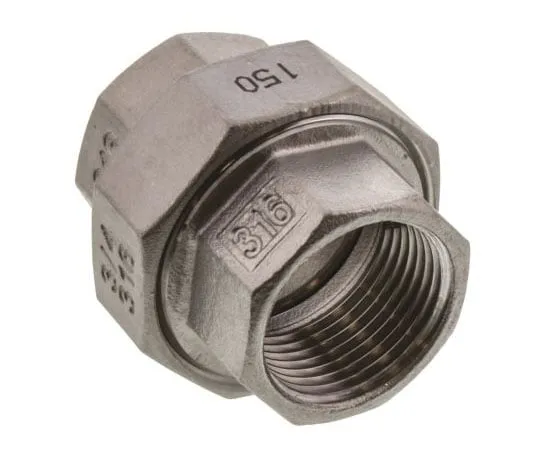 63-7592-29　不锈钢八角直联3/4中G (P) 女性x 3/4中G (P) 女性1.73in　499-3502