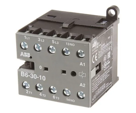 63-7547-36　ABB 3极接触器，9A, 110 V交流线圈，B范围，3NO,4kW　GJL1211001R8104  B6-30-10-84
