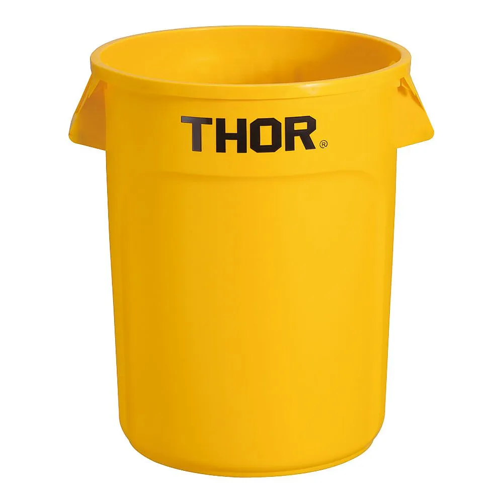 62-6615-32　Trust Round Container 121 L Yellow　1013