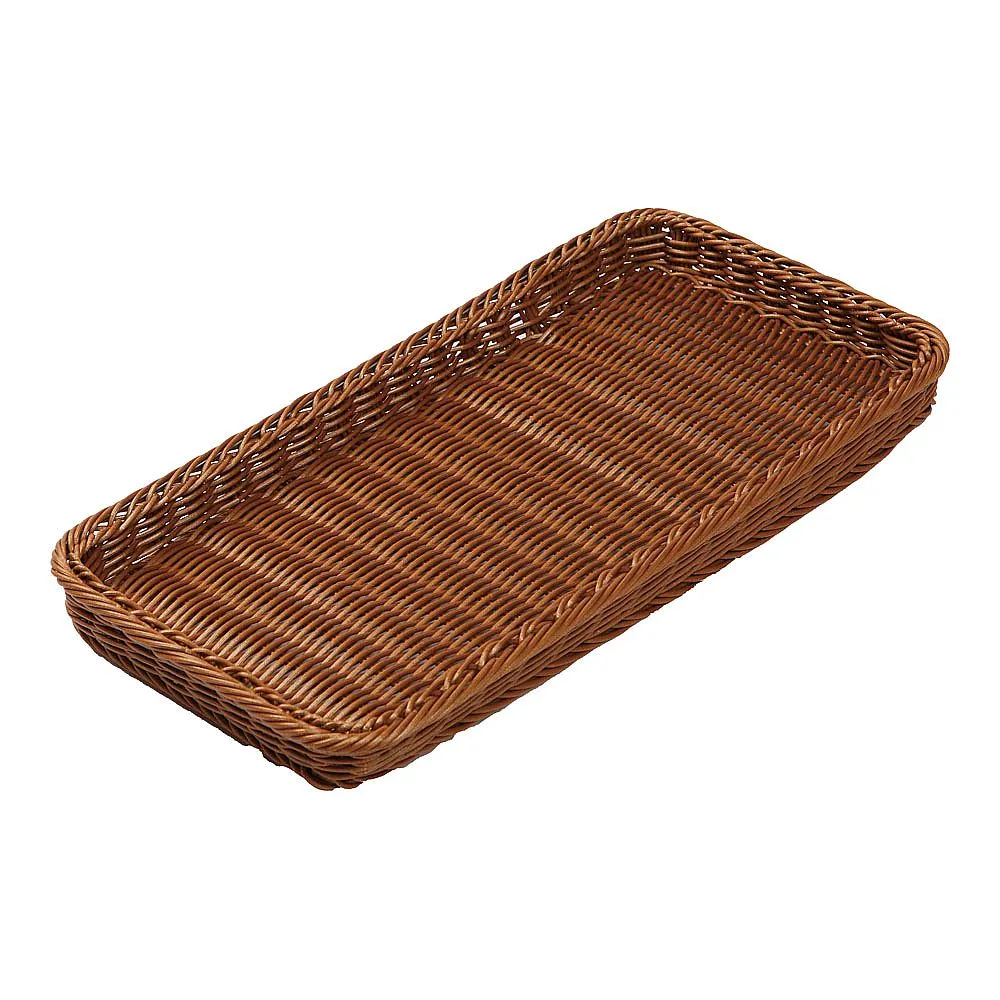 62-6582-31　PP Bakery Basket Thin Type 20 Brown　BB-4020-BR