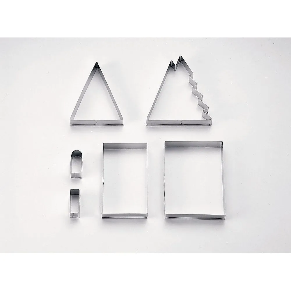 62-6575-30　18-8 Cookie Picking House Triangle　No.1955