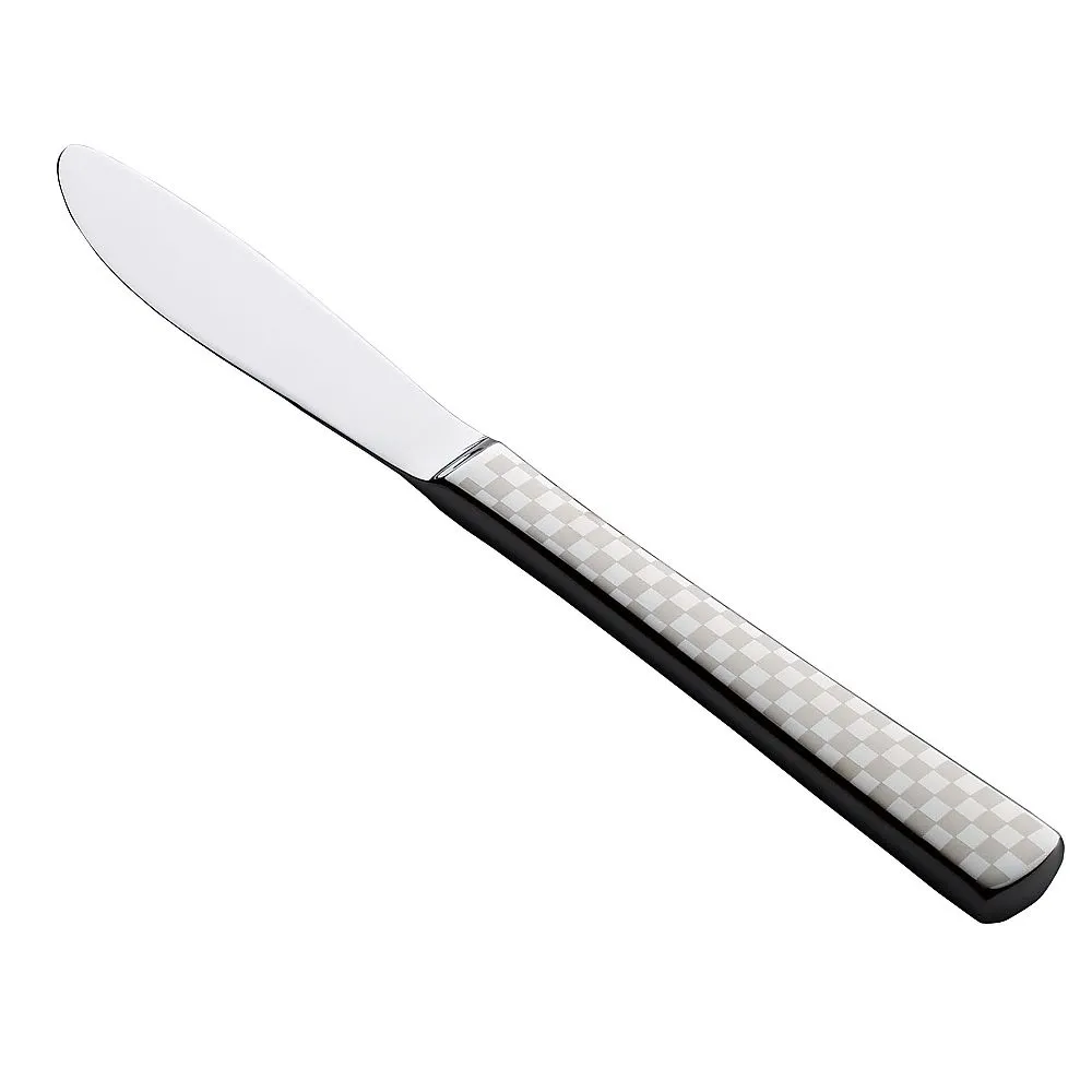 62-6720-59　(18-8) Aurora Ichimatsu White Dessert Knife　MX-7