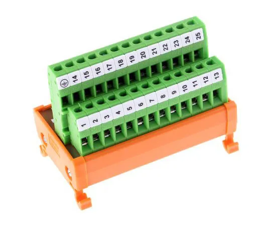 63-7657-04　RS PRO, 25极D-sub连接器，男性接口模块，DIN轨道安装　665-9702