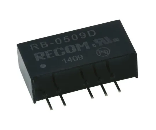 63-7672-32　回收RB1W隔离DC-DC转换器通过孔，电压在4.5→5.5 V直流，电压输出±9V直流　RB-0509D