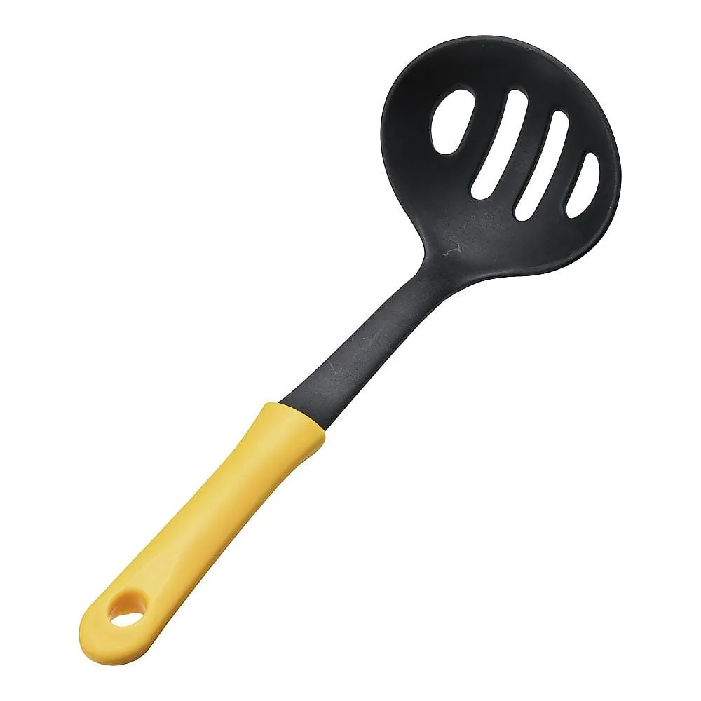 62-6457-20　Mini Kitchen nylon perforated ladle yellow