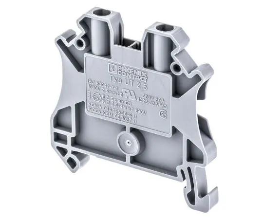 63-7647-59　Phoenix Contact ATEX, UT Clipline Series,1kV Feed through Terminal 铝块，螺杆停机终止　3044076
