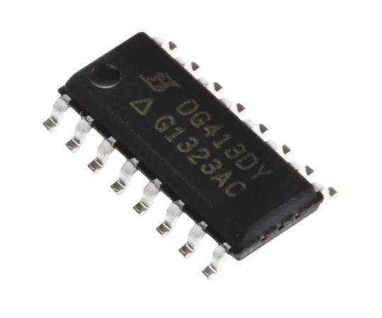 63-7649-06　DG413DY-E3Vishay,模拟开关四路SPST, 15 V, 18 V, 24 V, 28 V, 16针SOIC　DG413DY-E3