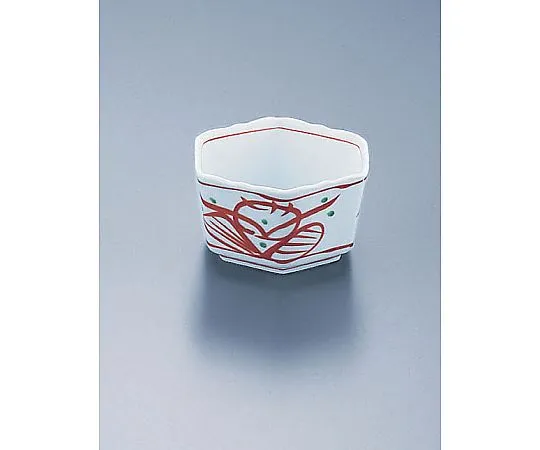 62-6842-12　AZ4-252 Ingredient Red Hex Small Bowl