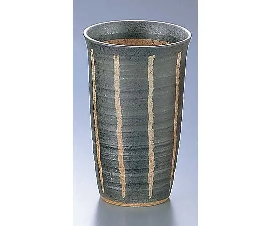 62-6819-63　Carved Jigusa Cup Black (Large)　D03-24