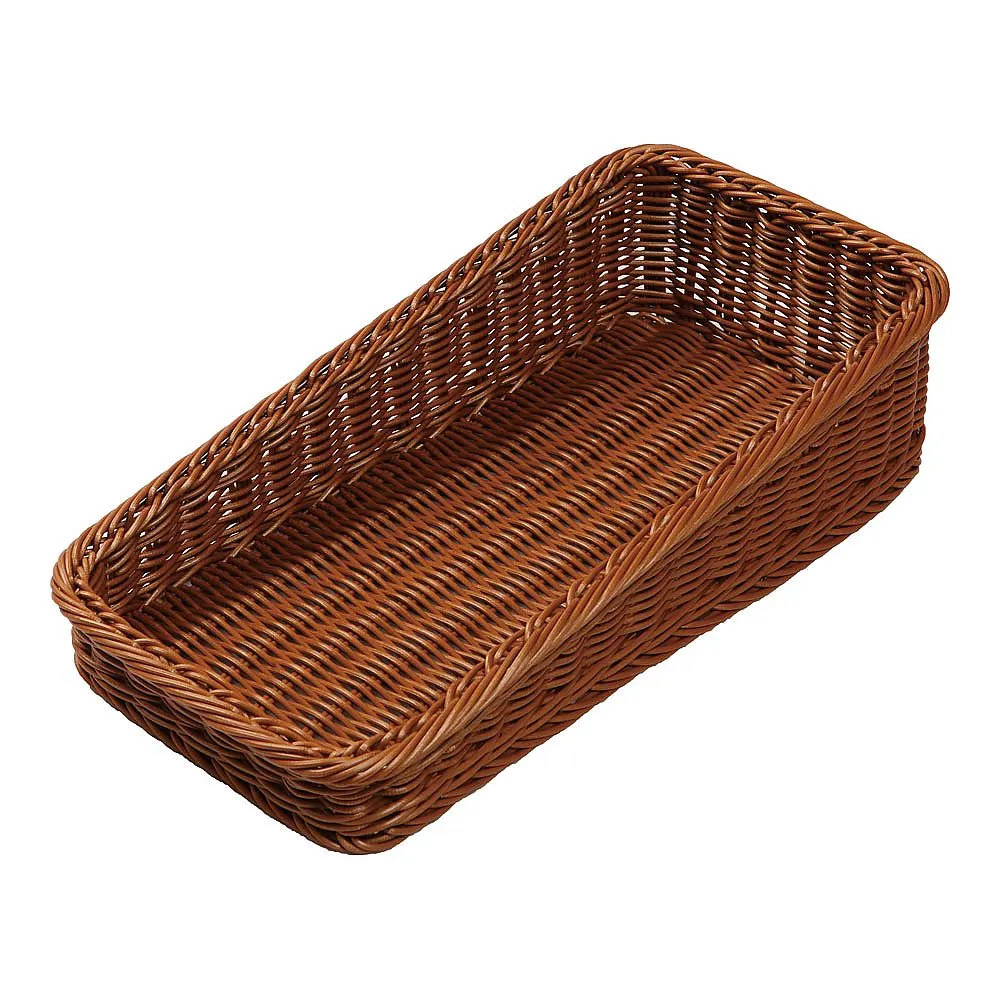 62-6582-40　PP Bakery Basket Diagonal Type 20 Brown　BB-K4020-BR