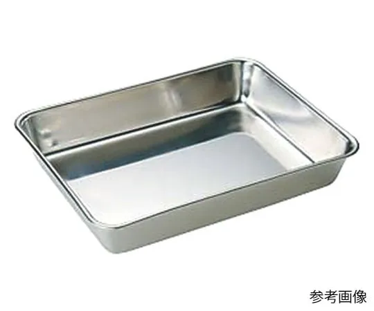 62-8173-01　IKD 18-8 Antibacterial Square Tray (1 Piece)　021272