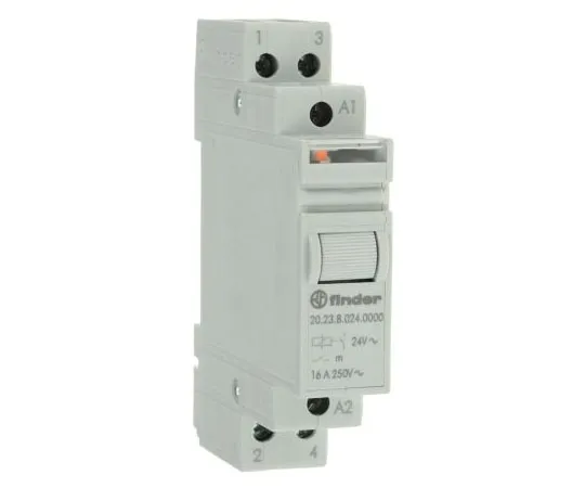 63-7600-51　DPST DIN轨道锁定继电器16 A,24V交流电　20.23.8.024.0000