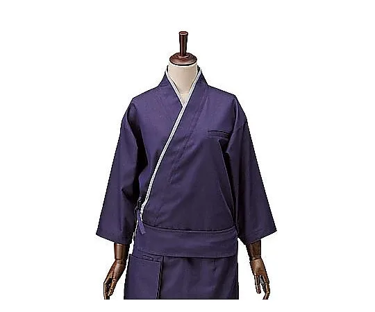 62-6641-85　Unisex Bright Denim Work Clothes Purple S　SLB710-2