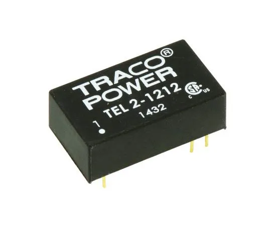 63-7599-73　TRACOPOWER TEL 2 2W隔离直流-直流转换器通过孔，电压在9→18 V直流，电压在12V直流　TEL 2-1212