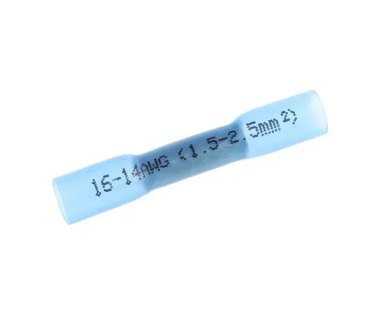 63-7557-95　RS Pro Blue Heat Shrink Button Splice x 37mm Length 1:1 Ratio　458-0718