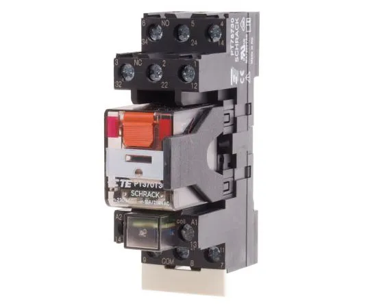 63-7586-65　TEConnectivityPT3PDT非锁定继电器DIN导轨，230V交流线圈，10A　PT3S7TD0 1415075-1