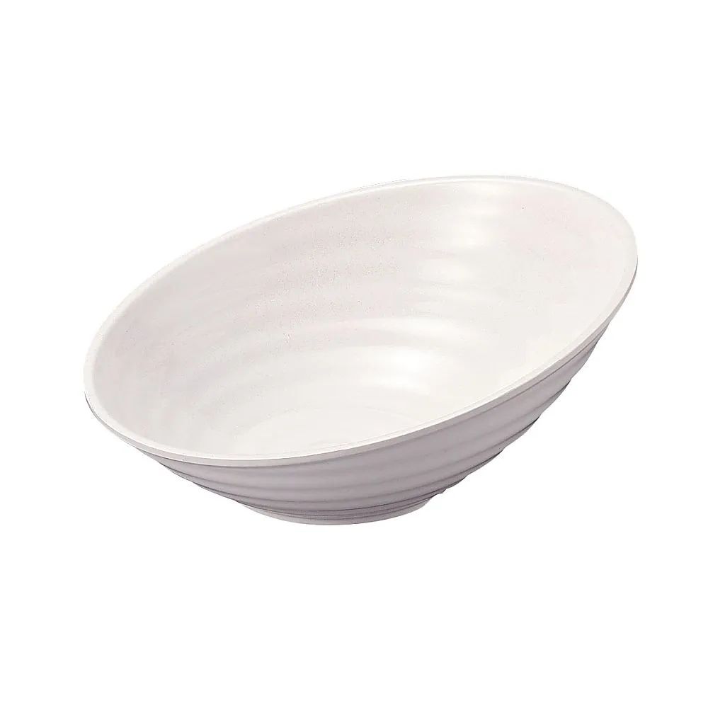 62-6675-05　Melamine Kuroge lotus cutlet, small, 35 cm