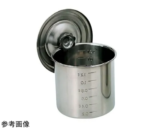 67-2401-17　18-8 Deep Kitchen Pot with Scale (without Handle) 0.38 L　SH-4608