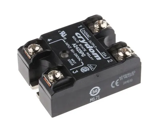 63-7503-50　Sensata/Crydom 25 A固态继电器，0交叉，面板安装，SCR, 280 V rms最大负载　A2425PG