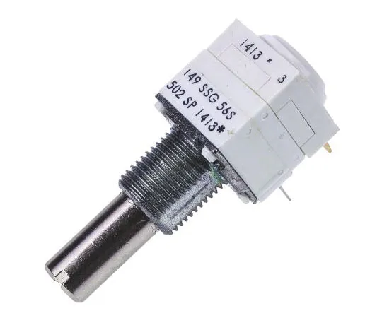 63-7578-53　Vishay 2 Gang旋转式电位仪，直径6.35 mm。轴，5kΩ，±10%，1W,线性14921F0GJSX13502KA　14921F0GJSX13502KA
