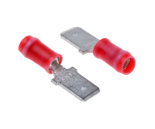 63-7681-93　TE Connectivity PIDG FASTON.250系列，红色绝缘压痕标签端子，0.3mm2至1.4mm2,22AWG至16AWG, 6.35 x　66023-2