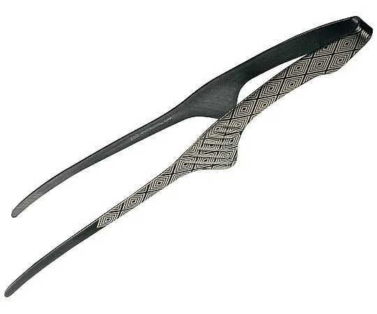 69-5184-99　18-0 Black Oxidized Color Chop Stick Tong Rhombi　0103400