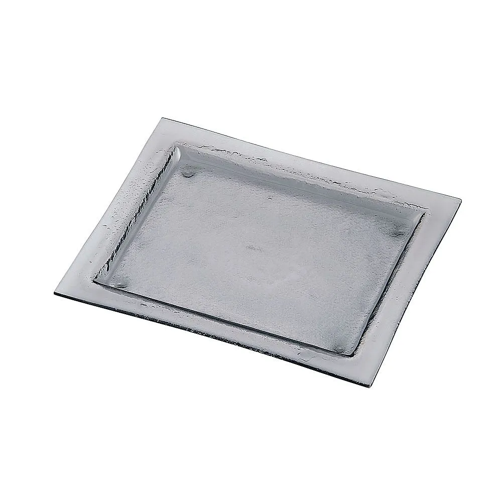 62-6835-74　Tiger Glass Rectangular Plate 061-192-12 Gray