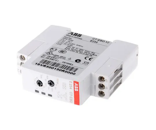 63-7583-20　ABB闪存单定时器继电器，螺丝，0.05 s→100 h, SPDT,1联系人，SPDT, 24→240 V交流电，24→　1SVR500150R0000  CT-EBD.12