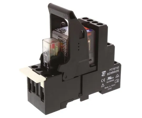 63-7600-75　TEConnectivityPT4PDT非锁定继电器DIN导轨，24V直流线圈，6A　PT5L7LC4 1415535-9