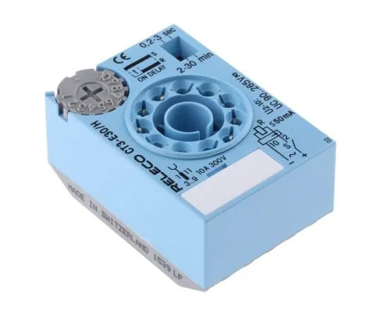 63-7559-36　Releco ON Delete单定时器继电器，11针连接器，0.2→30分钟，0.2→30秒，90→265 V ac/dc　CT3-E30 / H