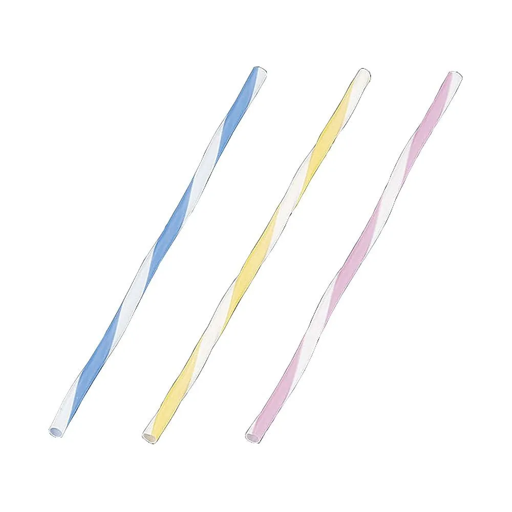 63-1255-96　Cure Straw Spiral Straw Naked (500 Pieces)