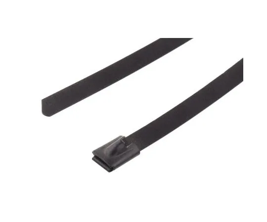 63-7628-66　RS金属聚酯涂层不锈钢滚珠缆绳，200mm x 7.9 mm　547-4355