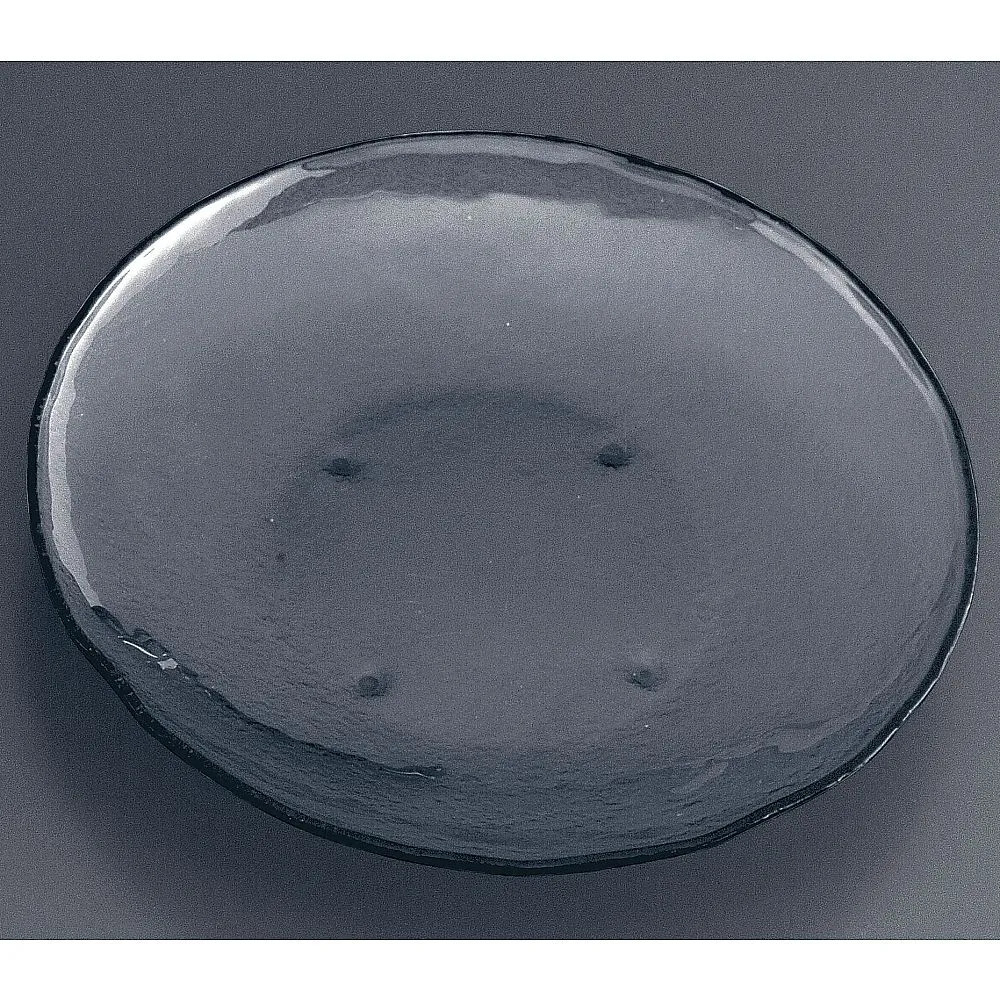 62-6835-82　Tiger Glass Round Deep Plater 022-033-02 Gray