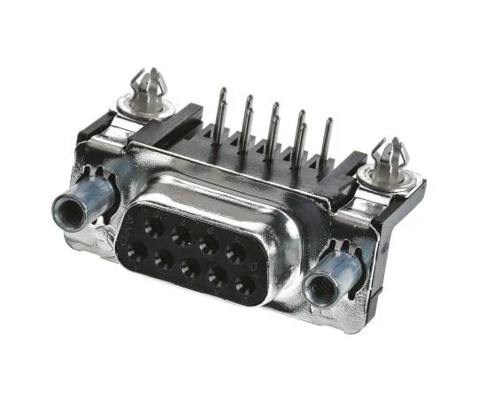 63-7548-82　TE Connectivity AmplimiteHD-20系列，9向直角通孔PCBD-副连接器插座，2.74毫米间距　5747844-6
