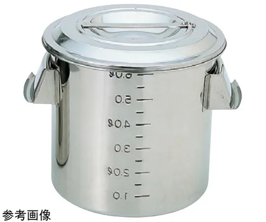 67-2401-24　18-8 Graduated Deep Kitchen Pot (with Handle) 6.0 L　SH-4620