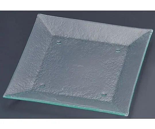 62-6835-63　Tiger Glass Square Plate 265 Clear　162-194-01