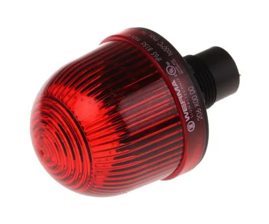 63-7555-35　白炽灯，LED,稳定信标206系列，红色，面板安装12→48 V交流/直流　20610000