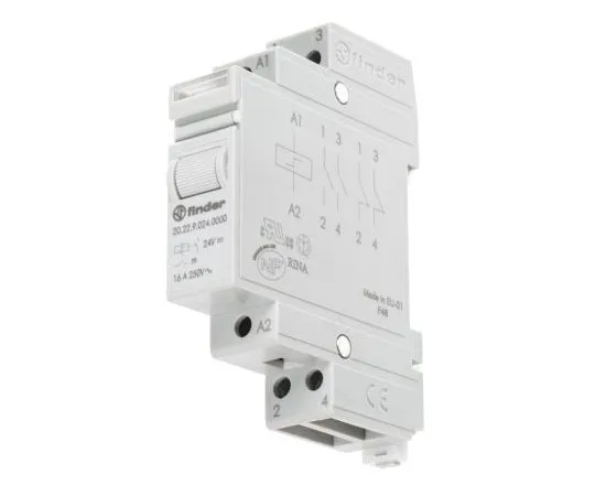 63-7600-50　DPST DIN轨道锁定继电器16 A,24V直流　20.22.9.024.0000