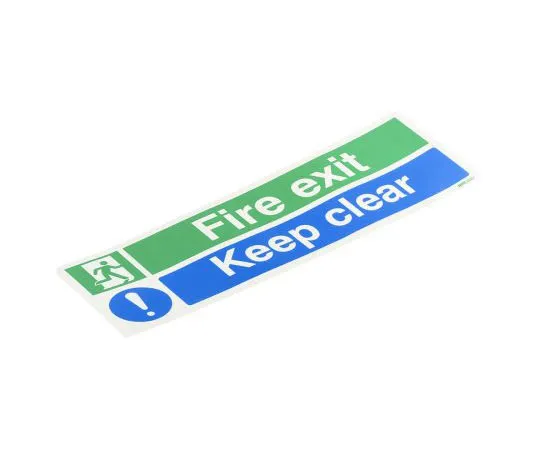 63-7511-53　RS PRO Vinyl防火安全标签，FIRE EXIT标识，带英文文本自粘合，450 x 150mm　370-1762
