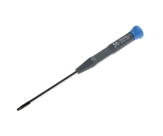 63-7499-57　CK扭矩人体工程学螺丝刀T10尖端80 mm铬钒钼钢　T4877X 10