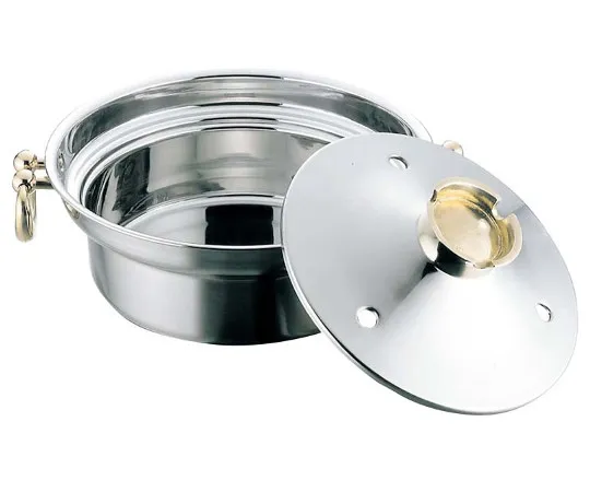 63-7202-35　EBM Electromagnetic Shabu Shabu Pot with Light Hole 23 cm　4866300