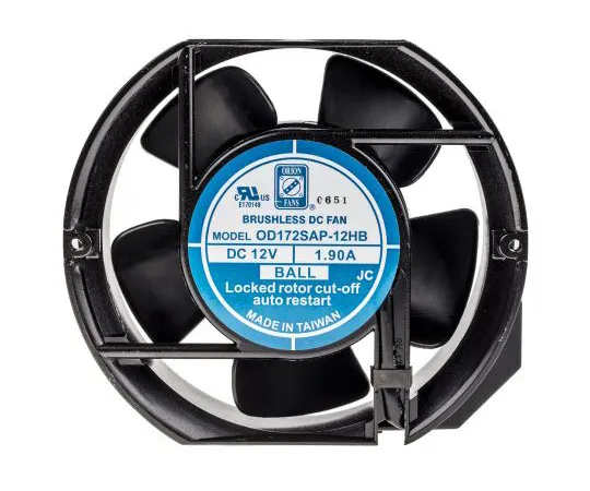 63-7646-51　RS PRO轴向风扇，172 x 51mm, 230cfm, 5W, 12 V直流　624-6577