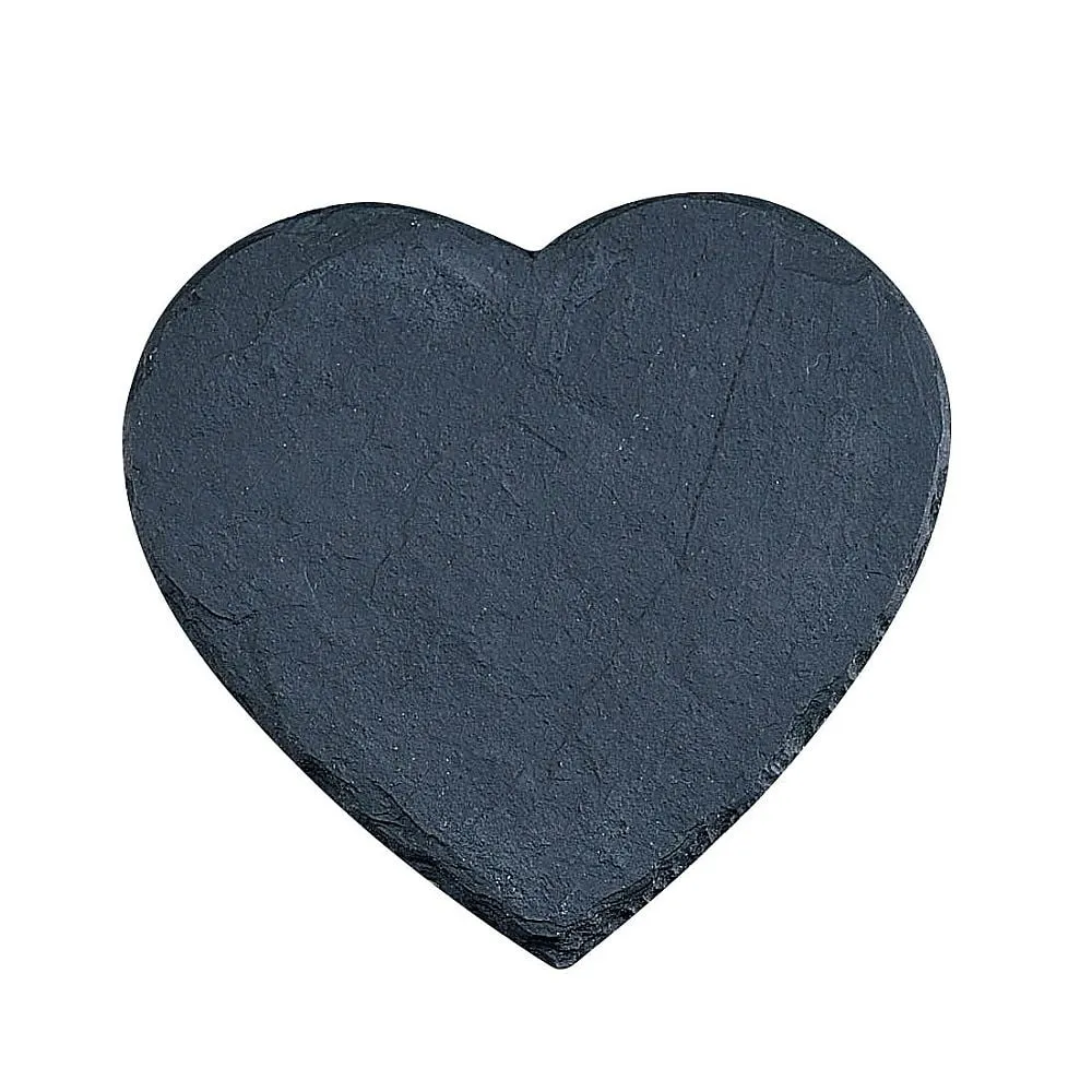 62-6836-15　Just Slate Slate Coaster Heart (4 Pieces)